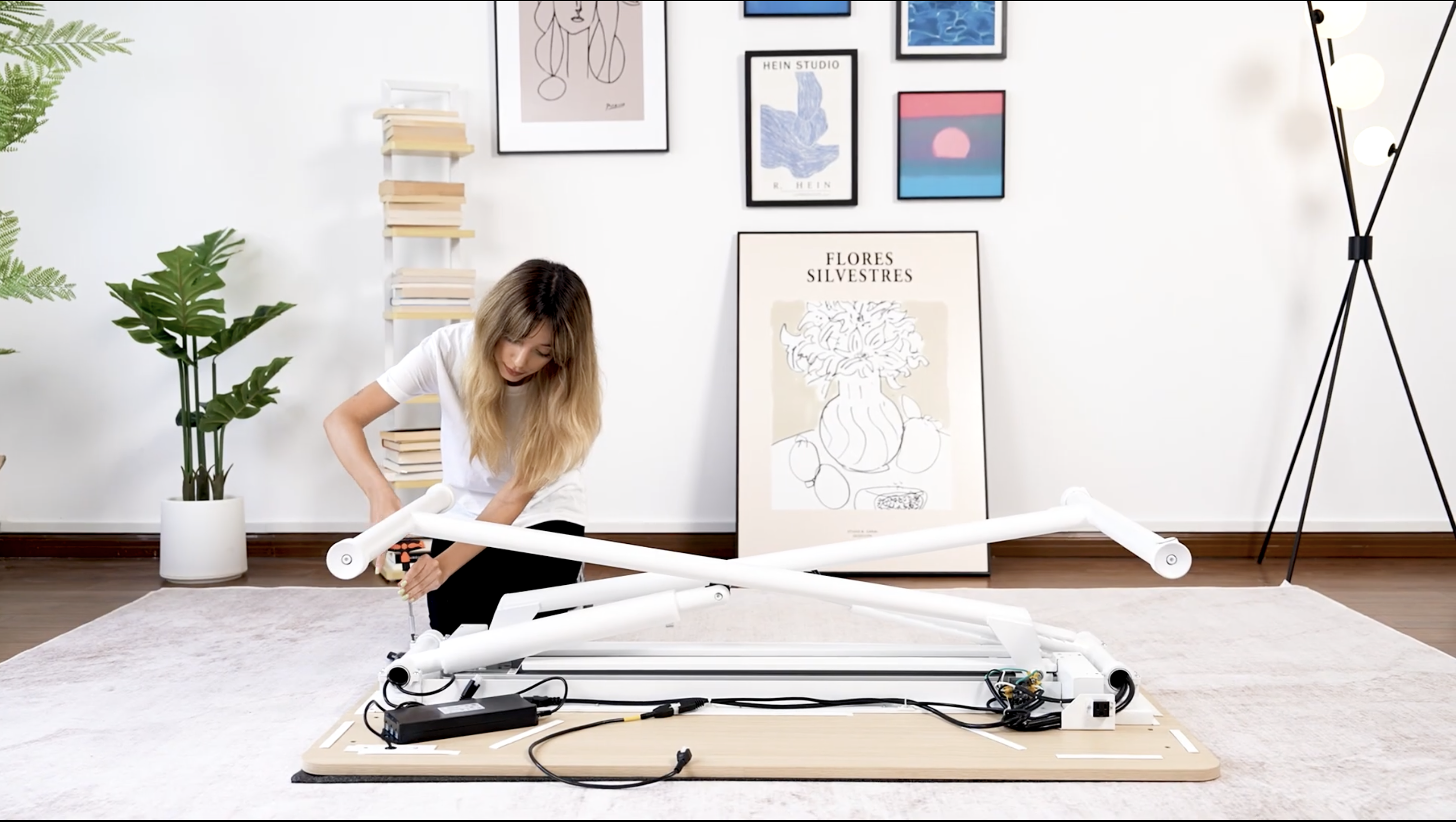 Load video: Assembly video the for flow desk